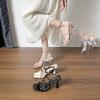 Summer New Open-toed Sandals Women's Nude Temperament Sexy High-heeled Sandals with Sandals Women