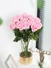 12 шт. искусственных шелковых роз, искусственные цветы, розы, цветы, цветочная композиция, букет для дома, свадьбы, вечеринки, сада, свадебного украшения
