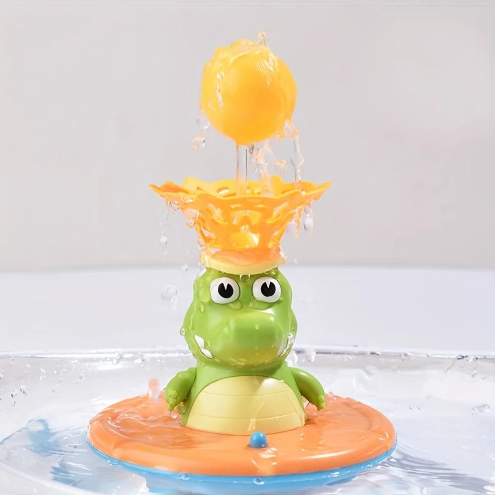 Baby Bath Toys Perfect For Bathtub Fun  Pool Sprays - 6 Pcs Water Jet Style Cute Crocodile Shape Infant Ideal Holiday Gift
