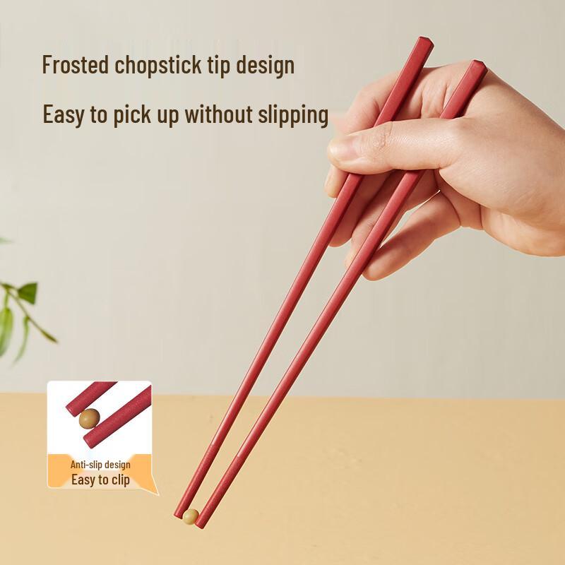 Chui Da Huang Colorful Anti-bacterial Nordic Chopsticks, 5 Pairs