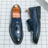 Модная мужская обувь большого размера, новая кожаная обувь, модная, облегающая ногу, кожаная обувь с кисточками, деловая обувь для платья, обувь жениха для свадьбы H528