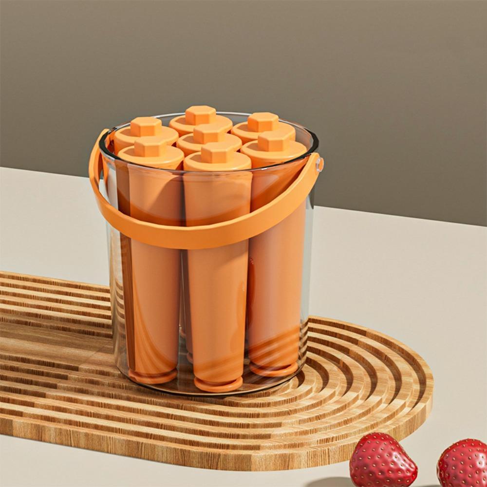 Easy Demold Long Ice Tray 7 Cavity Ice Cube Maker Durable Ice Cream Molds Frozen Treats