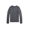 Polo Solid Logo Crew Neck Long Sleeve Sweater Men Sweater Gray MNPOSWE16821624-020