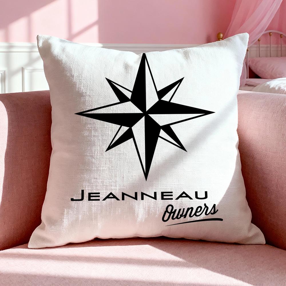 Brand JJeanneau Cushion Cover Breathable Linen Pillowcase Summer Odorless EcoFriendly Invisible Zipper Washable