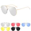 High-quality Womens Large Aviator Sunglasses With Sleek Metal Frame And Mirror Lens