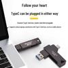 Металлический USB-накопитель Bamu Bear GJC-80021 256 ГБ с двойным интерфейсом