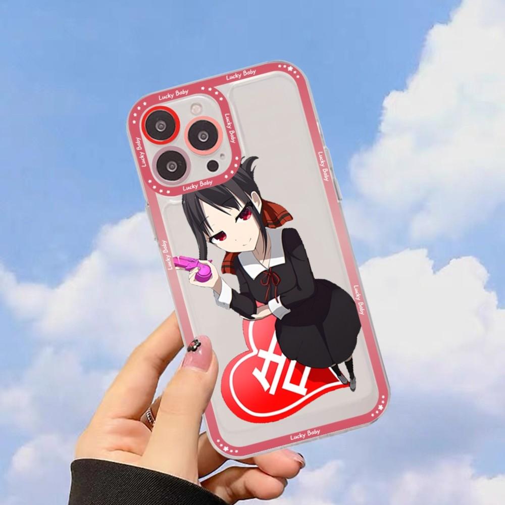 Чехол для телефона Kaguya Sama Love is War для iPhone 15 11 12 13 14 Mini Pro Max XR X XS, прозрачный чехол из ТПУ
