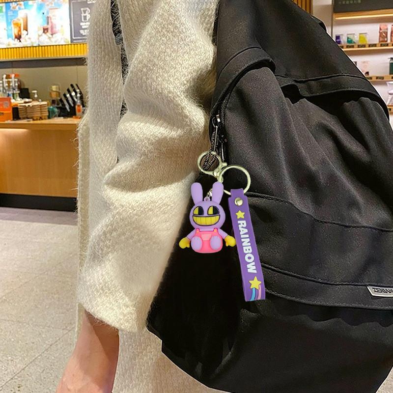 Брелок «Волшебный цифровой цирк» Красочный мультяшный резиновый шарм для сумки Милые аксессуары