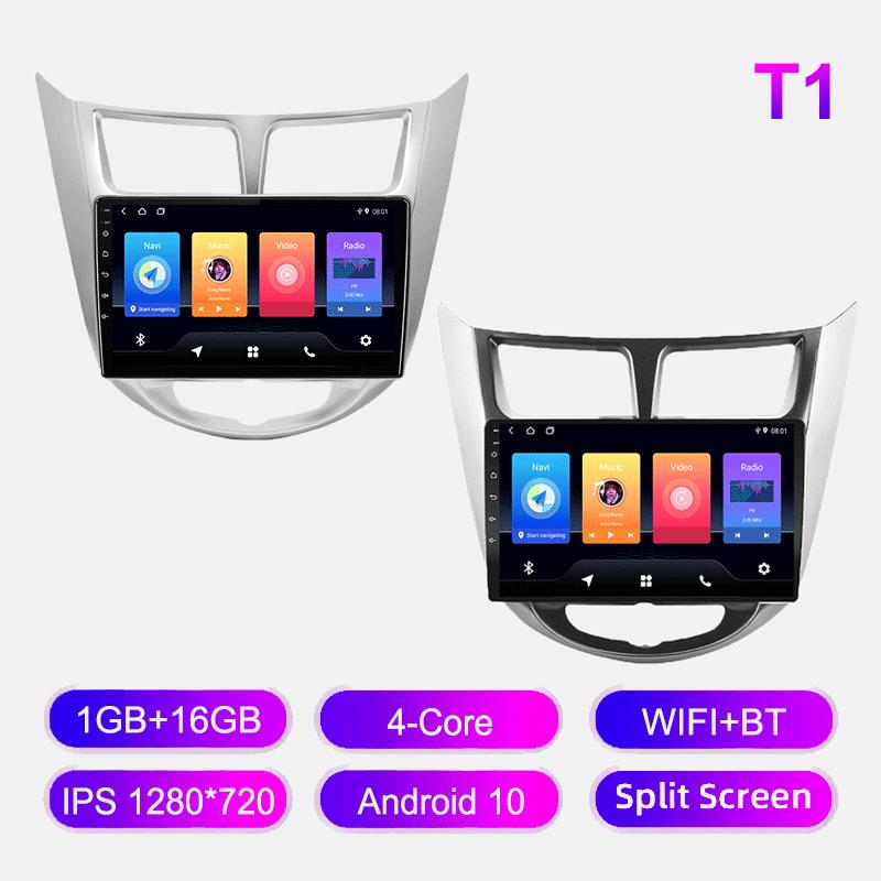 Android Car Radio For Hyundai Solaris Accent Verna 2010-2016 Multimedia Player Head Unit Stereo GPS Navigation BT WIFI 1+16GB
