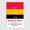American Football Club Kansas City Football Color Poster Wall Art Metal Painting Garden Tin Sign Home Decor Room Decoration