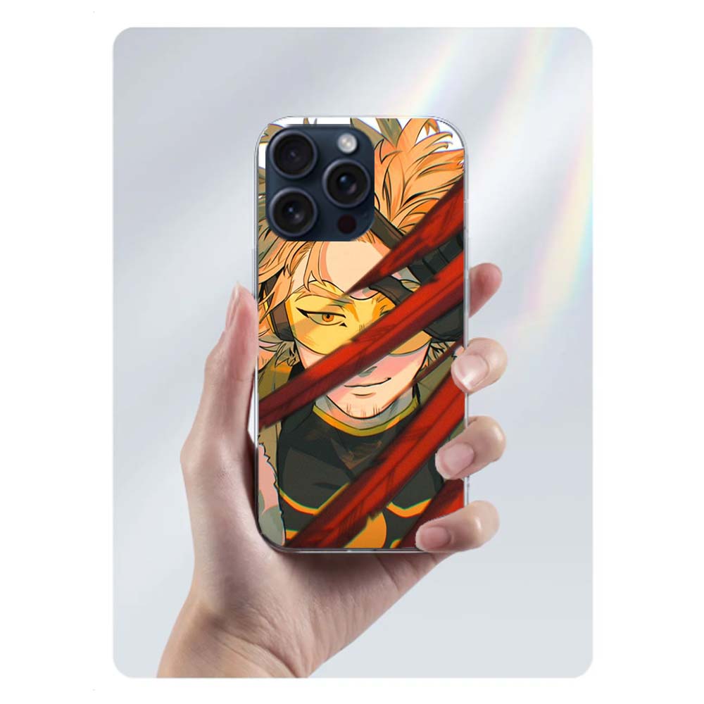 Аниме MHA Hawks BNHA Прозрачный Чехол Для Телефона Для Iphone 17 Air 16 Pro Max 15 Pro 14 Plus 17E 16E 11 13 12 Mini Чехлы Fundas Cell