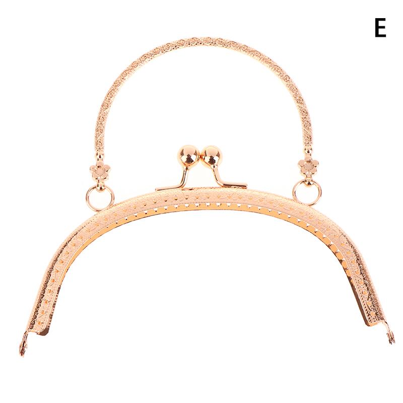 1 шт., 16,5 см, винтажная металлическая застежка с тиснением, арочный замок для сумок, застежка с ручками, аксессуары для поддержки запястья сумки