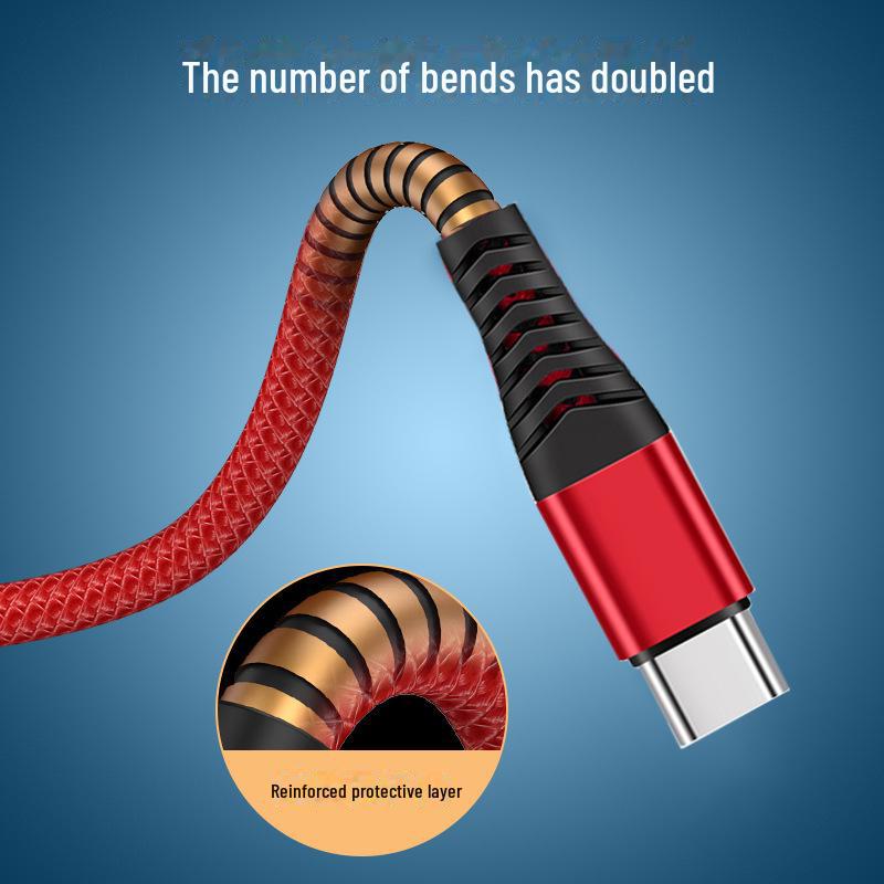 Кабель для быстрой зарядки Mermaid Nylon Braided для телефонов Apple/Android/Huawei Type-C