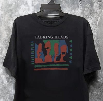 Футболка унисекс в ретро-стиле 90-х с изображением группы Talking Heads, цвет угольный, размеры S-5XL