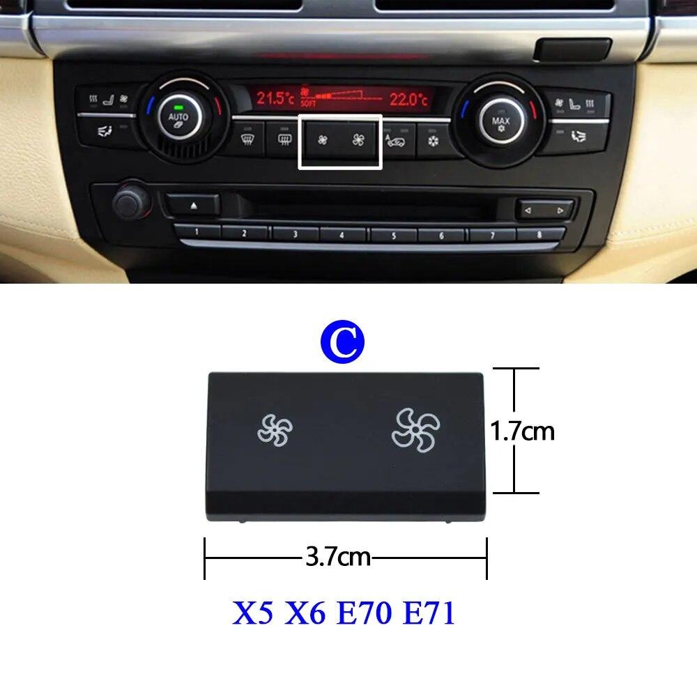 Автомобильный обогреватель переменного тока, климатический вентилятор, кнопка громкости ветра, крышки для BMW 1 2 3 4 X1 X3 X5 X6 серии F20 F30 F35 F80 F25 F26 E70 E84 E90