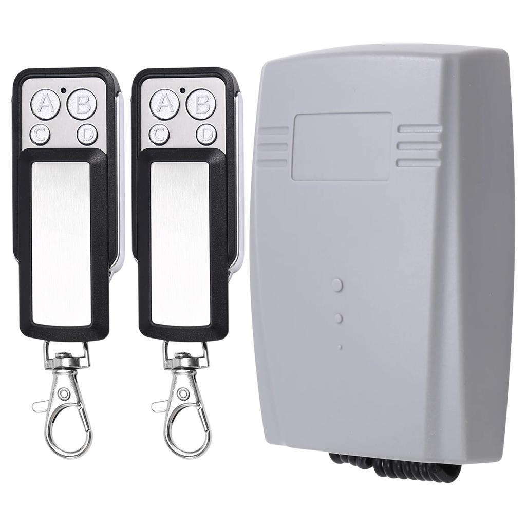 2025 Новый приемник для гаражных ворот 2-канальный 433 МГц Пульт дистанционного управления для ворот Двери Фиксированное Обучение Перекатывающийся Код Универсальный