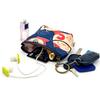 Women Polyester Waterproof Cartoon Print Keychain Wallet Small Organizer Pouch Ladies Money Bag Coin Purse for Children Girl Boy