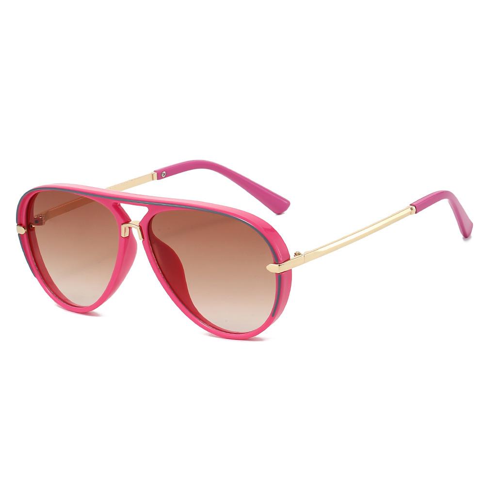 New Big Frame Popular Pilot Sunglasses Women For Men Vintage Sun Glasses Punk Luxury Brand Designer y2k Metal Eye Glasses UV400