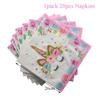 Unicorn Decoration Birthday Party Decor Kids Unicorn Disposable Tableware Set Unicornio Baby Shower Girl Birthday Party Supplies