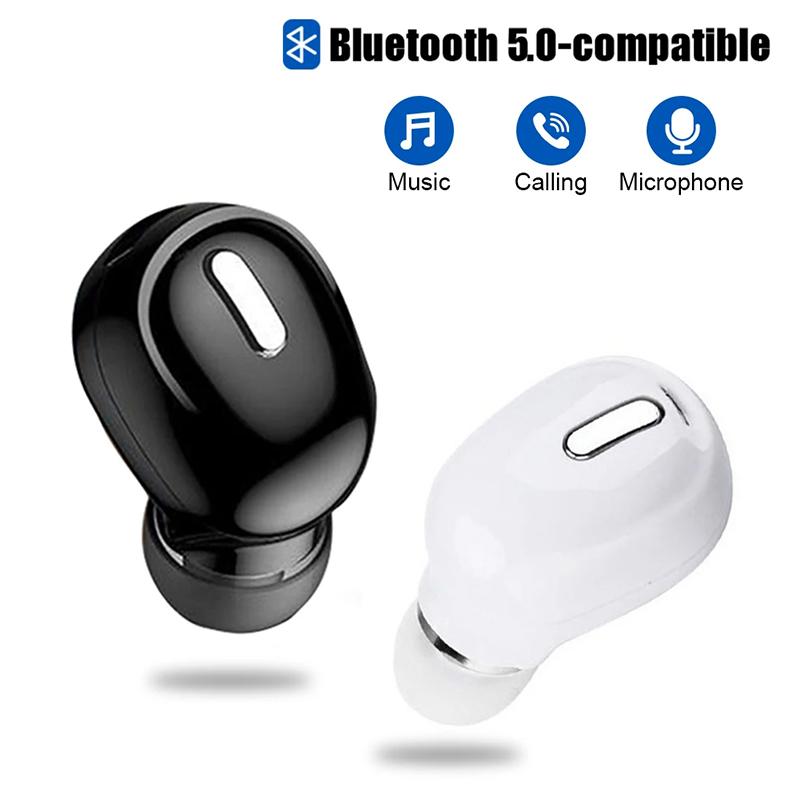 Мини Беспроводные Наушники Bluetooth Наушники с Микрофоном Внутриканальные Спортивные Водонепроницаемые Наушники Handsfree Одинарная Гарнитура для iPhone Xiaomi