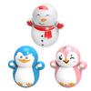 Interior Decoration Relieve Stress Mini Tumbler Penguin Tumbler Christmas Ornaments Snowman Tumbler