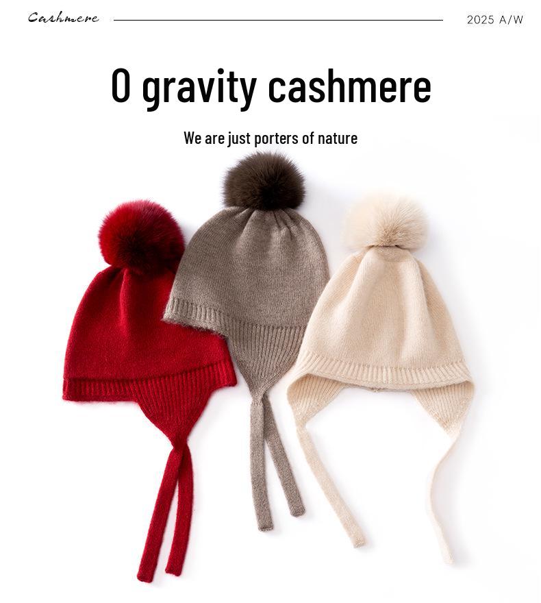 Children's Cashmere Knit Hat for Autumn & Winter - Warm, Ear Protection, Fashionable, Versatile, Turban Style for Boys and Girls