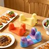 Силиконовые щипцы для пальцев Нескользящие щипцы для finger food Многоразовые щипцы с захватом для пальцев для поедания жареной курицы чипсов закусок Домашнее и дорожное использование