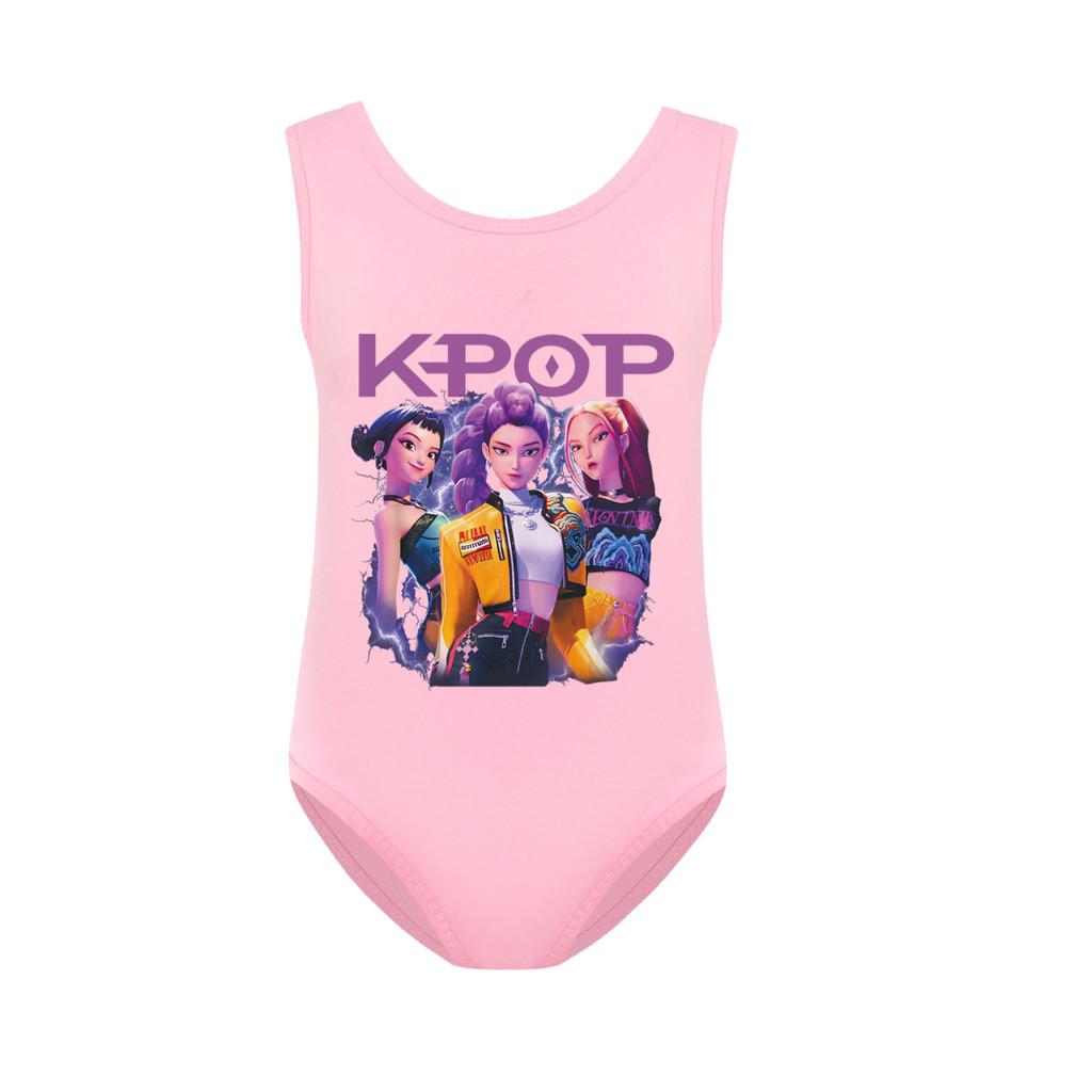 Kids Girls Rumi Mira Zoey Print Swimsuit Swimming One-piece Bodysuit Swimwear
