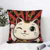 Наволочка для подушки 'Счастливый кот' Maneki Neko Новая наволочка Мягкие наволочки для стула, дивана, домашнего декора