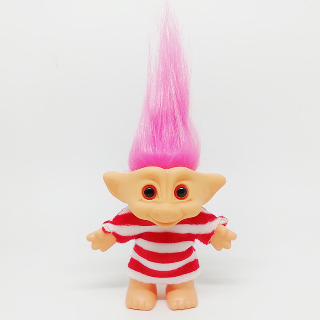 Хроматические 2 шт. Lucky Troll Doll Мини Фигурки Игрушка Украшение Торта