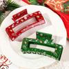 Xmas Gifts Christmas Hair Clip Acrylic Ponytail Hairpin Cute Women Headwear