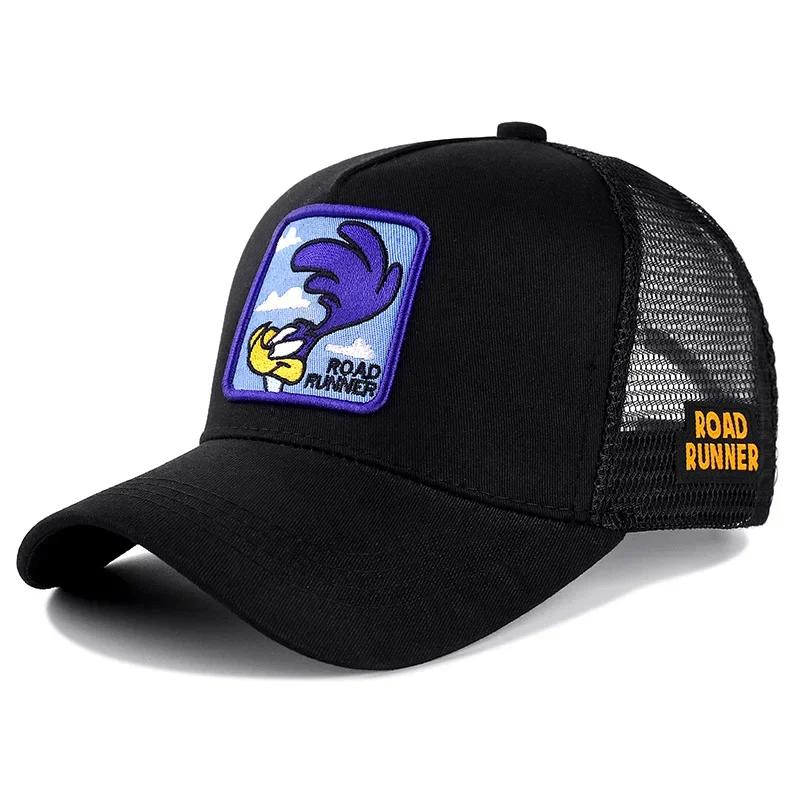 High Quality Anime Cartoon Snapback Cotton Baseball Cap Men Women Hip Hop Dad Mesh Hat Trucker Hat