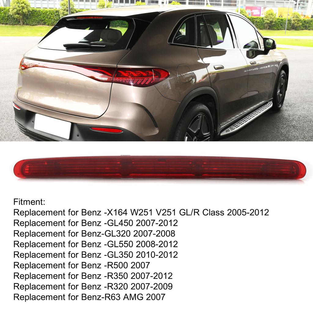 Car Brake Light, Rear Third Brake Light Stop Lamp Replacement for -X164 W251 V251 GLCelsiusR Class GL450 GL320 GL550 GL350 R500 R350 R320 R63