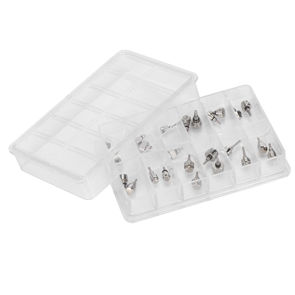 Коробка с 12 ячейками Инструмент для ремонта часов с кнопочным механизмом для часовщика