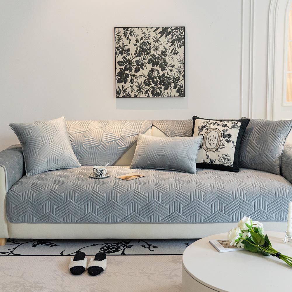 Зимняя хрустальная бархатная диванная подушка, новая легкая французская кремовая подушка в стиле тканевая кожаная диванная подушка