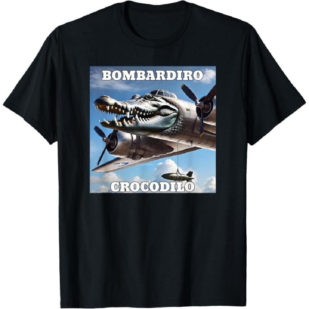 Футболка с мемом Bombardiro Crocodilo