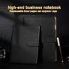 (Free Logo Engraving) A5/B5 High-grade Leather Loose-leaf Notebooks, Business Meeting Minutes, Notepads, Student Subject Notebooks, Diaries