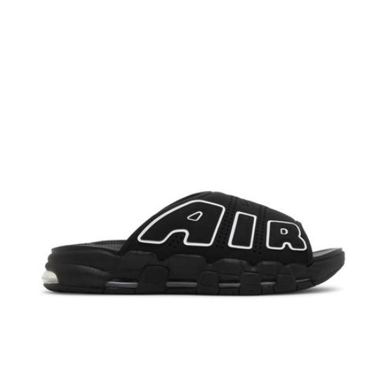Nike Шлепанцы Air More Uptempo Черный/Серый Подошва Мужские DV2132-001