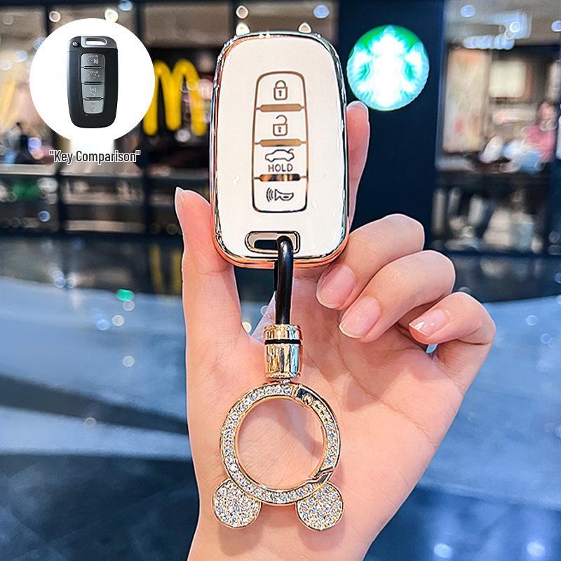Подходит для Hyundai Sonata, ix35, Kia Prado, Magotan и других чехлов и брелоков для женских автомобильных ключей.