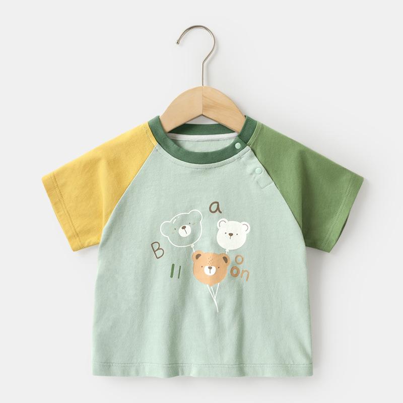 Baby Clothes Casual Short-sleeved T-shirts Summer Clothes Boys Girls Baby Children Children Summer Half-sleeved Tops