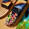 Oily Colored Pencils Set (12 Colors) - Hexagon Wooden Handle, Perfect for Painting, Sketching, Art Design & Student Use