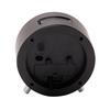 Wm.Widdop Round Alarm Clock Sweep Movement with Silver Hands & Feet - Black