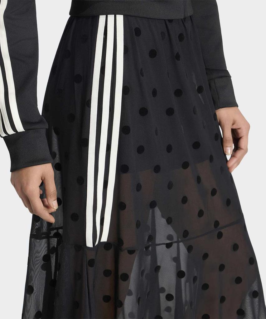 Юбка Adidas с прозрачными горошками - Черная / Kv1177