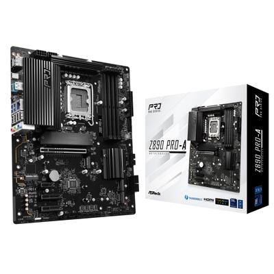 Материнская плата ASRock Z890 Intel CPU Core Ultra Совместимость с чипсетом Z890 DDR5 ATX Материнская плата Авторизованный дистрибьютор Pro-A (LGA1851) [Отечественный продукт]