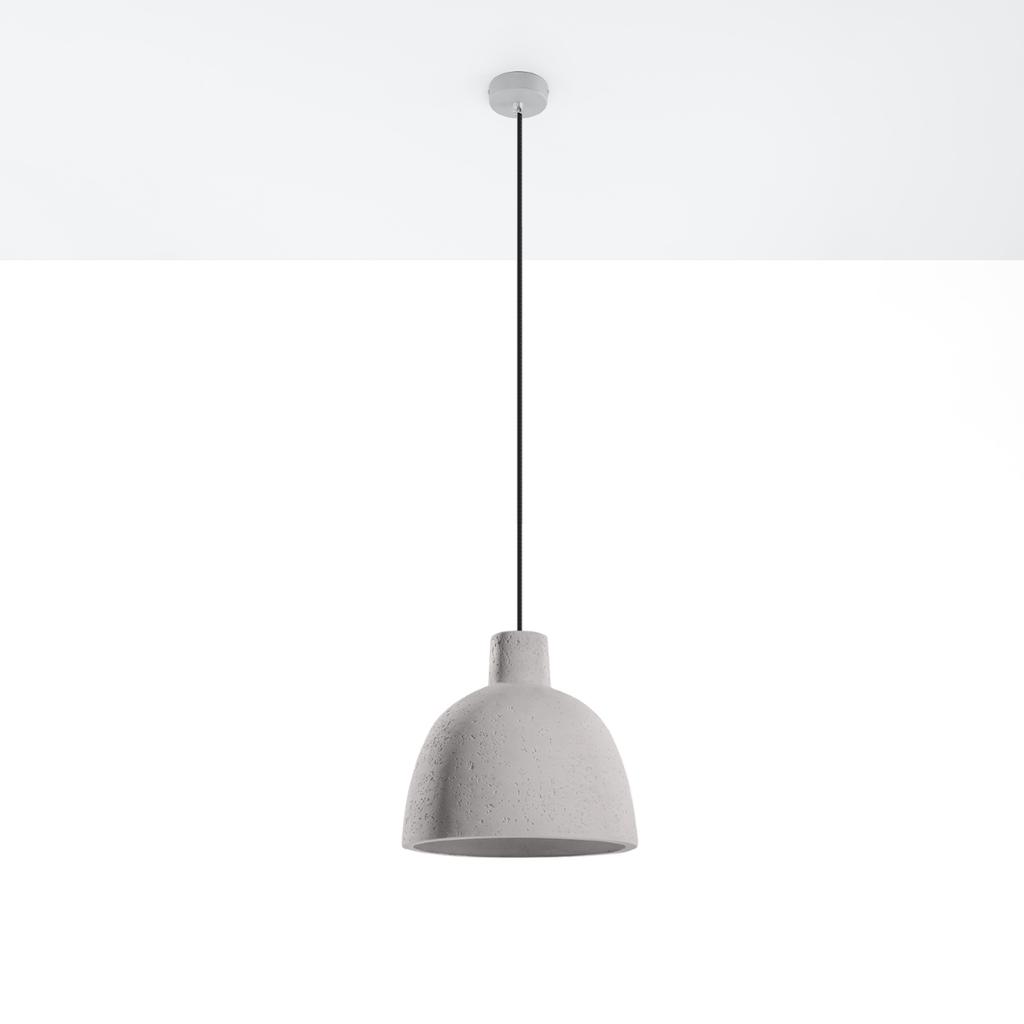 Lampa Wisząca Orango 1 E27 Szary Beton Lumilo 02.153.81