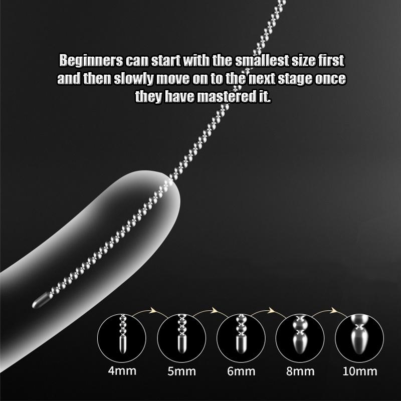 Нержавеющая сталь уретральные звуковые расширители пенисная пробка вставка стимуляция катетер бусины мужской мастурбатор секс-игрушки для мужчин