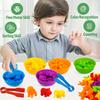 Children's Early Childhood Education Preschool Multi-category Educational Soft Gel Simulation Animal Counting And Classification Clip Toys