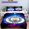 Manchester City F.C Printed Pattern Duvet Cover Set – includes 1 duvet cover and 2 matching pillowcases Bedroom decor Christmas gifts