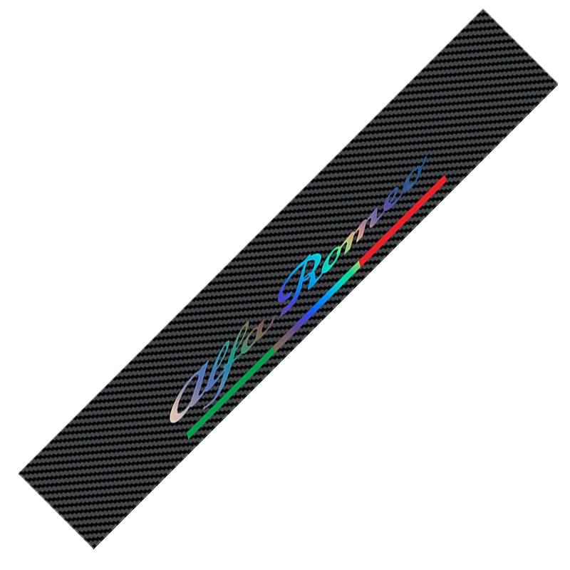 ZOPJT1 Carbon Fibre Color Car Windshield Sticker Decal for Alfa Romeo Logo Stelvio Brera Giulia 166 156 159 147 155 Mito GT Giulietta