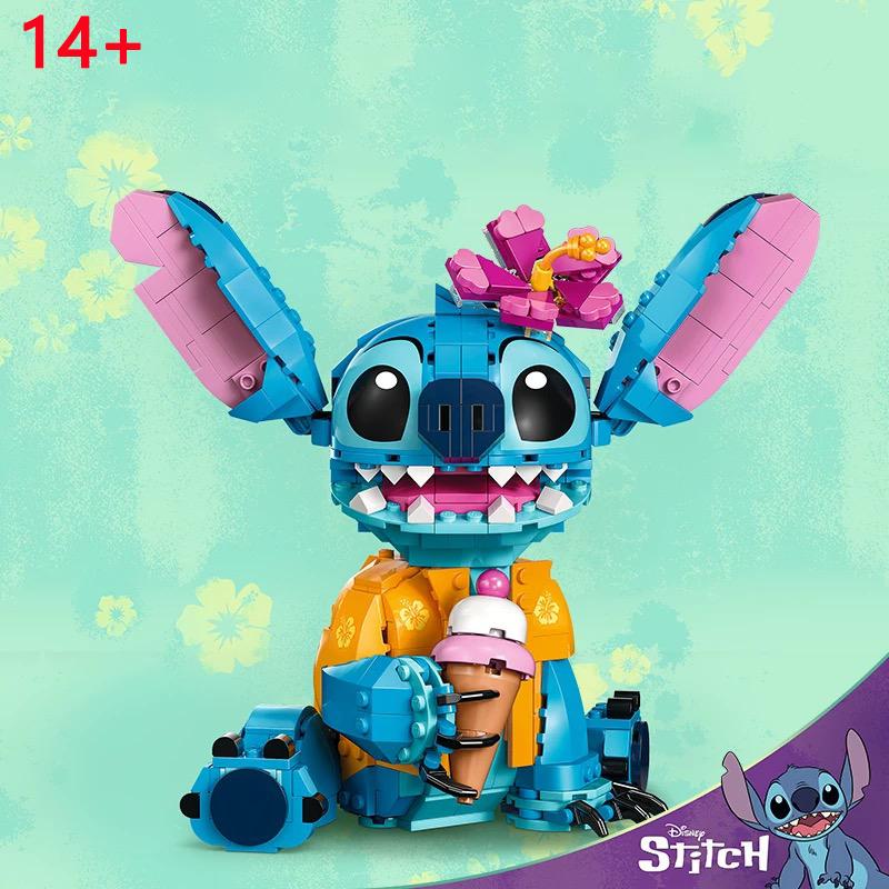 Lilo & Stitch Building Blocks Set Large Bricks With Moving Ears Kids Diy Assembly Toy Birthday Gift For Boys Girls